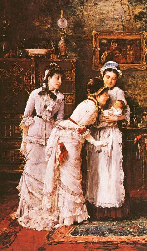 Baby's Visitors, Mihaly Munkacsy